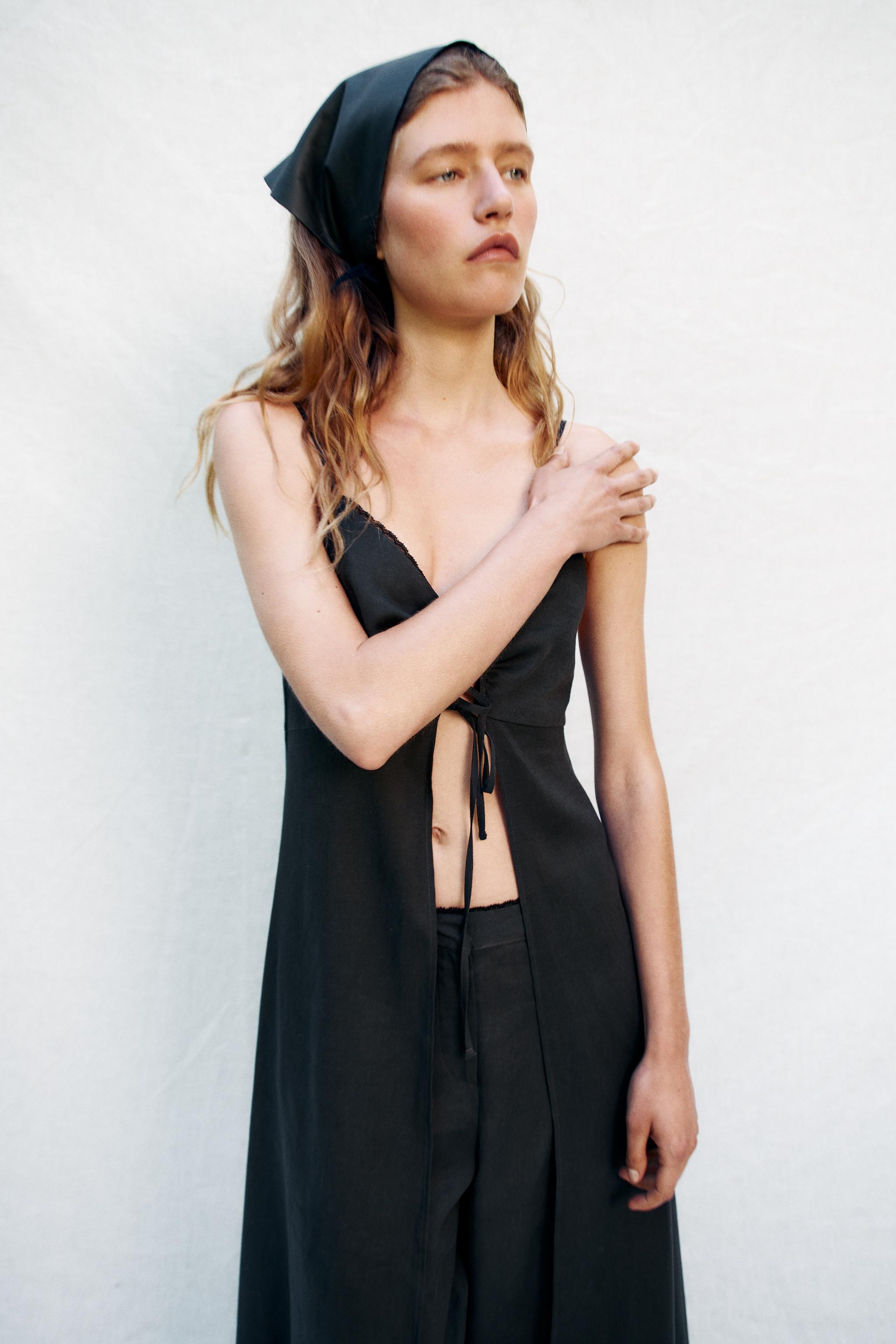 LONG LINEN CAMISOLE
